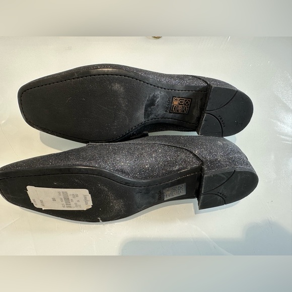 Prada 9B Black sparkle bow shoes - Picture 2 of 7